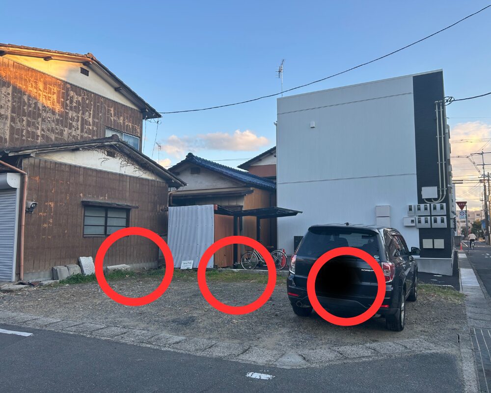 茨城県水戸市本町のタイ古式マッサージ・ジャイガームの駐車場