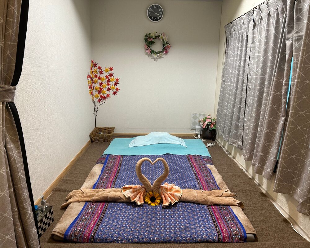 茨城県水戸市本町のタイ古式マッサージ・ジャイガームの施術室